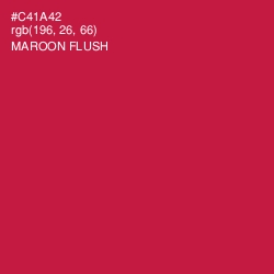 #C41A42 - Maroon Flush Color Image