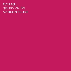 #C41A5D - Maroon Flush Color Image