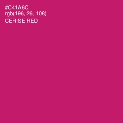 #C41A6C - Cerise Red Color Image