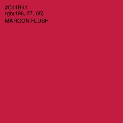 #C41B41 - Maroon Flush Color Image