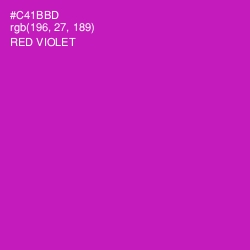 #C41BBD - Red Violet Color Image