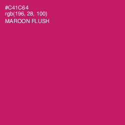 #C41C64 - Maroon Flush Color Image