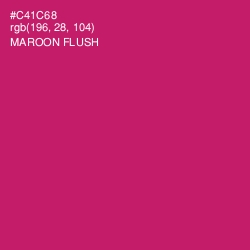 #C41C68 - Maroon Flush Color Image