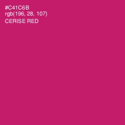 #C41C6B - Cerise Red Color Image