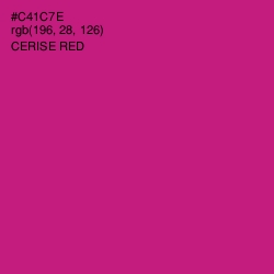 #C41C7E - Cerise Red Color Image