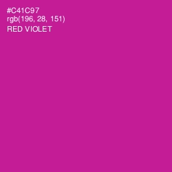 #C41C97 - Red Violet Color Image