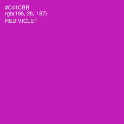 #C41CBB - Red Violet Color Image