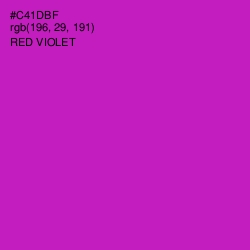 #C41DBF - Red Violet Color Image