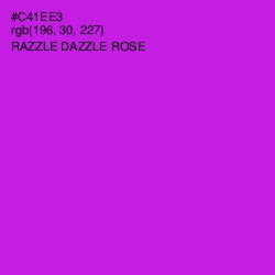 #C41EE3 - Razzle Dazzle Rose Color Image