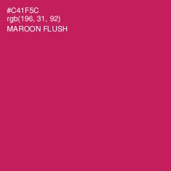#C41F5C - Maroon Flush Color Image