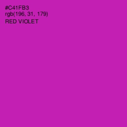 #C41FB3 - Red Violet Color Image