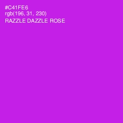 #C41FE6 - Razzle Dazzle Rose Color Image