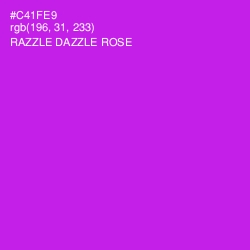 #C41FE9 - Razzle Dazzle Rose Color Image