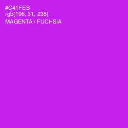 #C41FEB - Magenta / Fuchsia Color Image