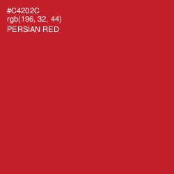 #C4202C - Persian Red Color Image