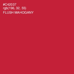 #C42037 - Flush Mahogany Color Image