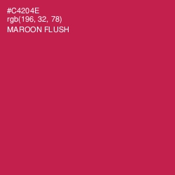 #C4204E - Maroon Flush Color Image