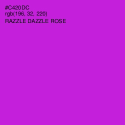 #C420DC - Razzle Dazzle Rose Color Image