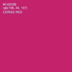 #C4226B - Cerise Red Color Image