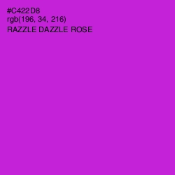 #C422D8 - Razzle Dazzle Rose Color Image