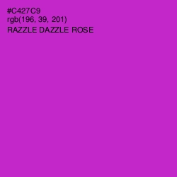 #C427C9 - Razzle Dazzle Rose Color Image