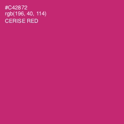 #C42872 - Cerise Red Color Image