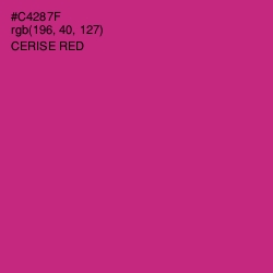 #C4287F - Cerise Red Color Image