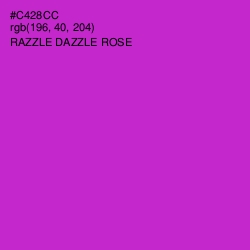 #C428CC - Razzle Dazzle Rose Color Image