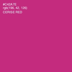 #C42A7E - Cerise Red Color Image