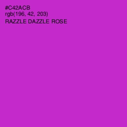 #C42ACB - Razzle Dazzle Rose Color Image