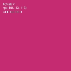 #C42B71 - Cerise Red Color Image