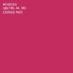 #C42C60 - Cerise Red Color Image