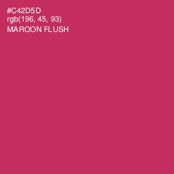 #C42D5D - Maroon Flush Color Image
