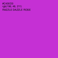 #C430D3 - Razzle Dazzle Rose Color Image