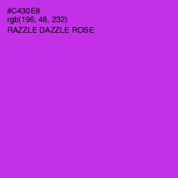 #C430E8 - Razzle Dazzle Rose Color Image