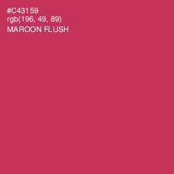 #C43159 - Maroon Flush Color Image