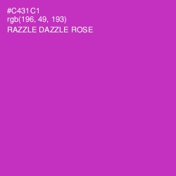 #C431C1 - Razzle Dazzle Rose Color Image