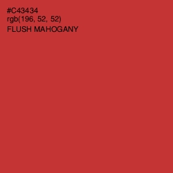 #C43434 - Flush Mahogany Color Image