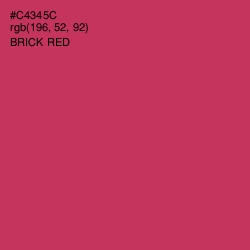 #C4345C - Brick Red Color Image