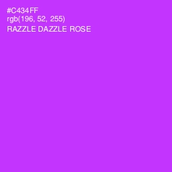 #C434FF - Razzle Dazzle Rose Color Image