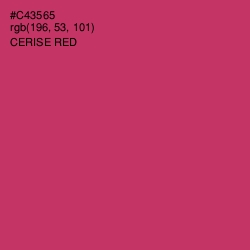 #C43565 - Cerise Red Color Image