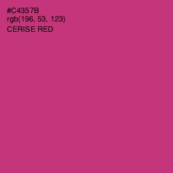 #C4357B - Cerise Red Color Image