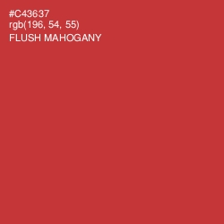 #C43637 - Flush Mahogany Color Image