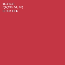 #C43643 - Brick Red Color Image