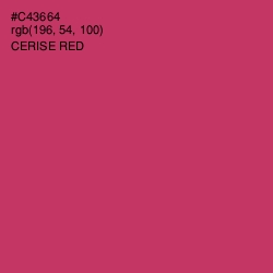 #C43664 - Cerise Red Color Image