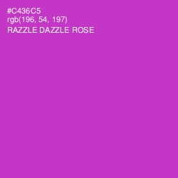#C436C5 - Razzle Dazzle Rose Color Image