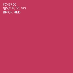 #C4375C - Brick Red Color Image