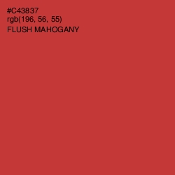 #C43837 - Flush Mahogany Color Image