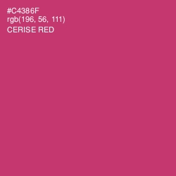 #C4386F - Cerise Red Color Image