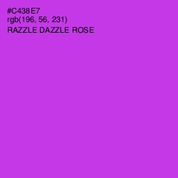 #C438E7 - Razzle Dazzle Rose Color Image